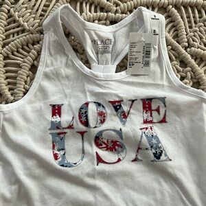 The Children’s Place Love USA  girls tank top Size Small